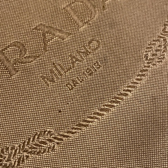 Prada Canapa Brown Jacquard leather messenger bag unisex - Picture 8 of 9